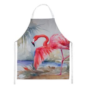 Flamingo Apron Cooking Kitchen Server Baking Crafts Gardening for Adult Women Men, Unisex, Large, Multicolor