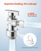 10 Pack Angle Stop Valve Push-to-Connect 1/2" PTC x 3/8" OD Compression 1/4 Turn