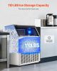 Commercial Ice Maker Freestanding Cabinet Machine 440lbs/24H 160 Ice Cubes