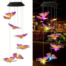 Solar Butterfly Wind Chime Light (Option: 2sets)